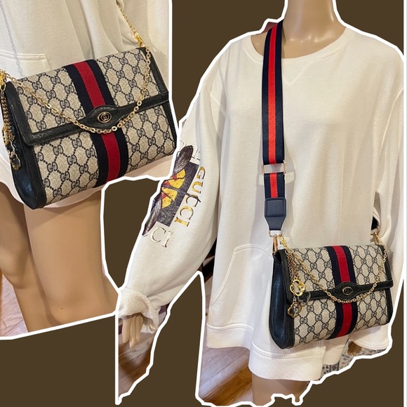 🚫SOLD on ♏️🚫STUNNING GUCCI SUPREME🔥💙 SUPER SHARP ATTRACTIVE SEXY ELEGANT EUC - Picture 11 of 16